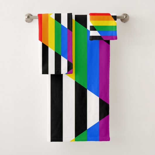 Bondgenoot Progress Pride Vlag Bad Handdoek (Insitu)