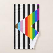 Bondgenoot Progress Pride Vlag Bad Handdoek (Handdoek)
