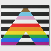 Bondgenoot Progress Pride-vlag Cadeaupapier (Vlak)