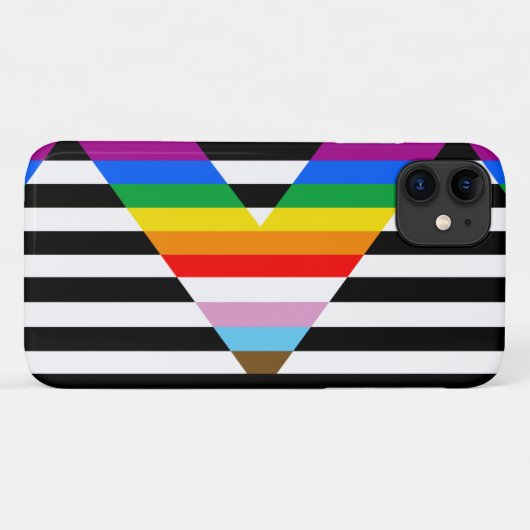Bondgenoot Progress Pride-vlag Case-Mate iPhone Case (Achterkant (horizontaal))
