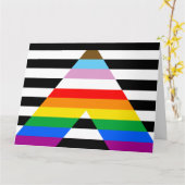 Bondgenoot Progress Pride Vlag Kaart (Gele Bloem)