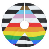 Bondgenoot Progress Pride Vlag Kerstboom Rok (Voorkant)