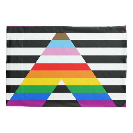 Bondgenoot Progress Pride Vlag Kussensloop (Achterkant-Links)