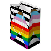 Bondgenoot Progress Pride Vlag Medium Cadeauzakje (Achterkant Gekanteld)