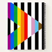 Bondgenoot Progress Pride-vlag Notitieboek (Achterkant)