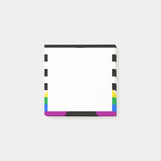 Bondgenoot Progress Pride Vlag Post-it® Notes (Voorkant)