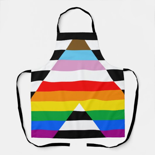 Bondgenoot Progress Pride Vlag Schort (Voorkant)