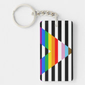 Bondgenoot Progress Pride Vlag Sleutelhanger (Voorkant)