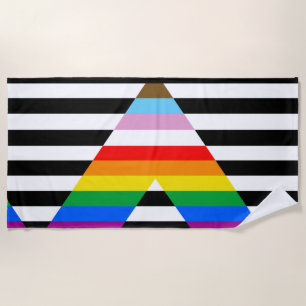 Bondgenoot Progress Pride Vlag Strandlaken