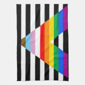 Bondgenoot Progress Pride Vlag Theedoek (Verticaal)