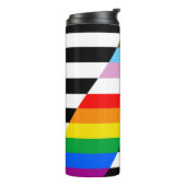 Bondgenoot Progress Pride Vlag Thermosbeker (Gedraaid links)