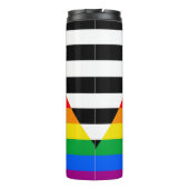 Bondgenoot Progress Pride Vlag Thermosbeker (Achterkant)