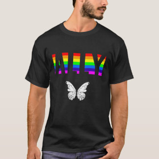 Bondgenoot trots LGBTQ gelijkheid regenboog lesbie T-shirt