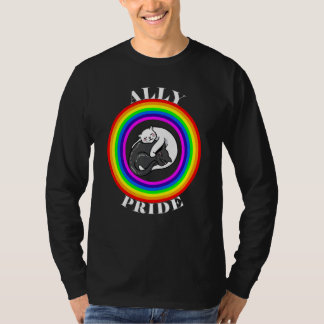 Bondgenoot trots LGBTQ gelijkheid regenboog lesbie T-shirt