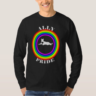 Bondgenoot trots LGBTQ gelijkheid regenboog lesbie T-shirt