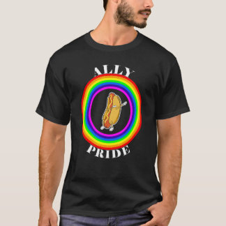 Bondgenoot trots LGBTQ gelijkheid regenboog lesbie T-shirt