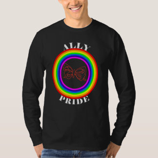 Bondgenoot trots LGBTQ gelijkheid regenboog lesbie T-shirt
