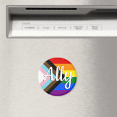 bondgenoot | Voortgang Pride Vlag Magneet (Insitu (Vaatwasser))