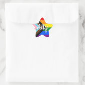 bondgenoot | Voortgang Pride Vlag Ster Sticker (Tas)