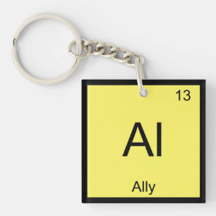 Bondgenootschap Naam Chemie Element Periodiek Syst Sleutelhanger