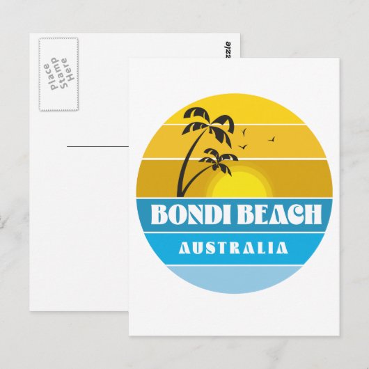 Bondi Beach Australia Briefkaart (Voorkant / Achterkant)