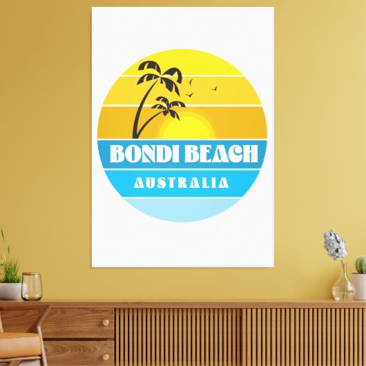 Bondi Beach Australia Canvas Afdruk (Insitu (Woonkamer))