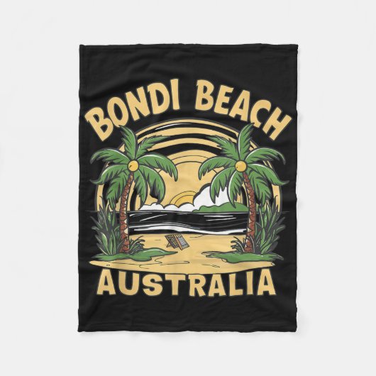 Bondi Beach Australia Fleece Deken (Voorkant)