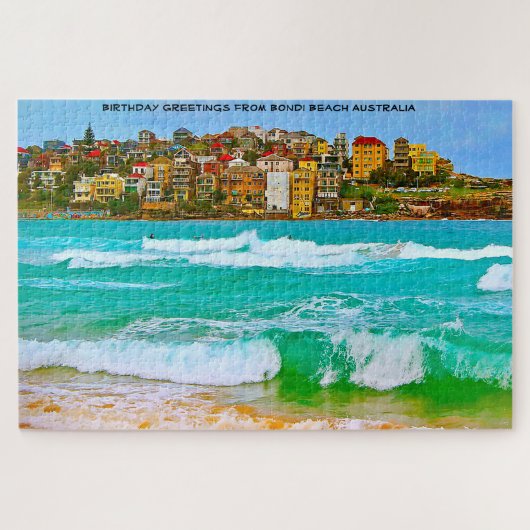 Bondi Beach Australia Jigzaag Puzzle Legpuzzel (Horizontaal)