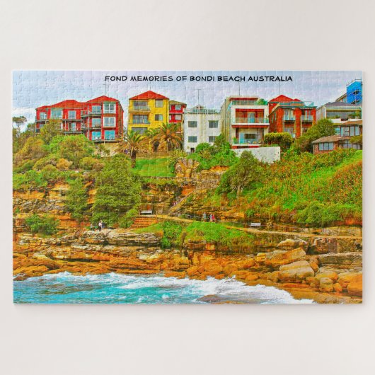 Bondi Beach Australia Jigzaag Puzzle Legpuzzel (Horizontaal)