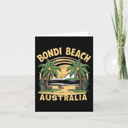 Bondi Beach Australia Kaart (Voorkant)