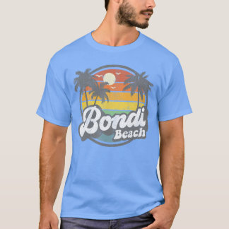 Bondi Beach Australia Retro 70s  Beach Summ T-shirt
