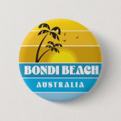 Bondi Beach Australia Ronde Button 5,7 Cm (Voorkant)