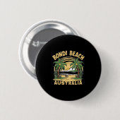 Bondi Beach Australia Ronde Button 5,7 Cm (Voorkant /achterkant)