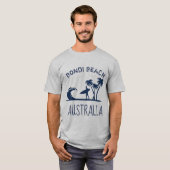 Bondi Beach Australia surfing T-shirt (Voorkant volledig)