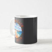 Bondi Beach Australia Travel Art Vintage  Koffiemok (Voorkant links)