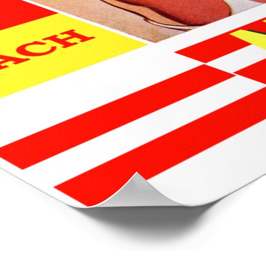 Bondi Beach Australia Travel Poster (Hoek)