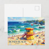 Bondi Beach Australië Briefkaart (Voorkant / Achterkant)