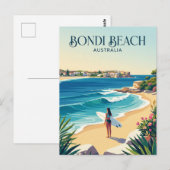 Bondi Beach Australië Briefkaart (Voorkant / Achterkant)