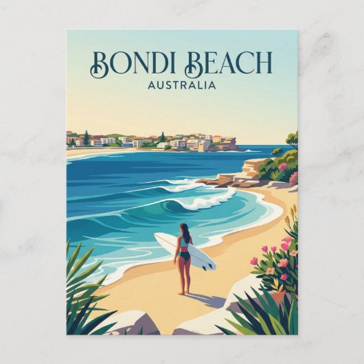 Bondi Beach Australië Briefkaart (Voorkant)