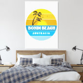 Bondi Beach Australië Canvas Afdruk (Insitu (Slaapkamer))