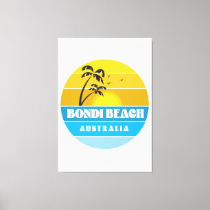 Bondi Beach Australië Canvas Afdruk