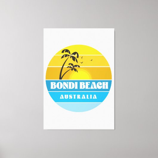 Bondi Beach Australië Canvas Afdruk (Voorkant)