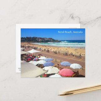Bondi Beach, Australië en Quote Holiday Briefkaart