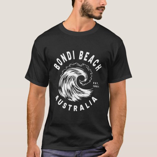 Bondi Beach Australië Ocean Wave Nieuwigheid T-shirt (Voorkant)
