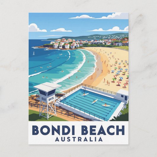 Bondi Beach Australië Reizen Briefkaart (Voorkant)
