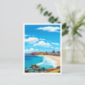 Bondi Beach Australië Reizen  Illustratie Briefkaart (Staand voorkant)