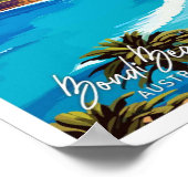Bondi Beach Australië Reizen Illustratie Poster (Hoek)