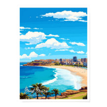 Bondi Beach Australië Reizen Illustratie
