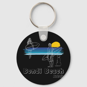 Bondi Beach Australië, Surfstrand Surf Guy Met Sleutelhanger