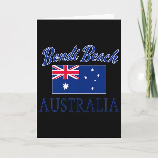 Bondi Beach Australië Vlag Kaart (Voorkant)